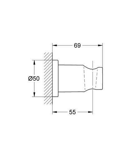 kích thước gác sen Grohe 27074000