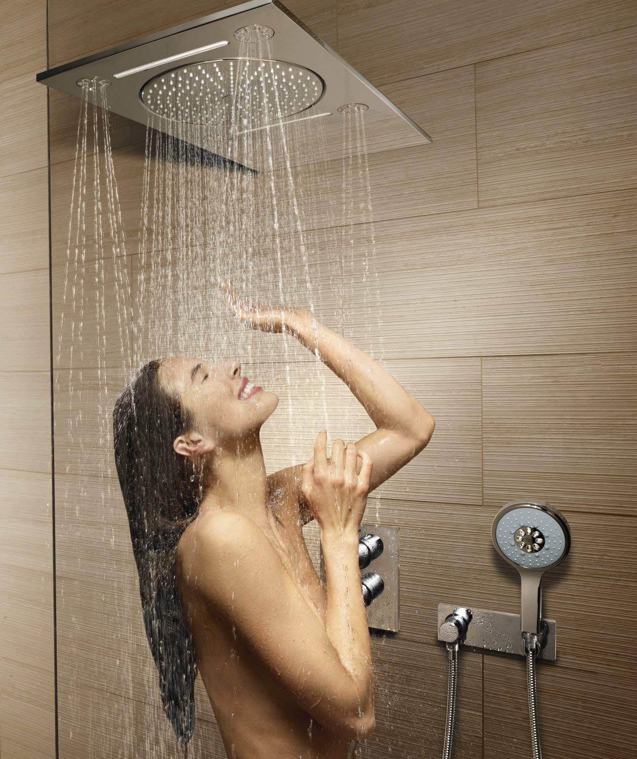 Phối cảnh bát sen nóng lạnh cao cấp Grohe 27938001