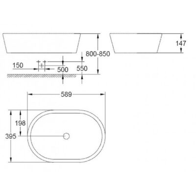 chau-rua-lavabo-dat-ban-eurocosmo-60cm-grohe-39122001
