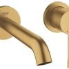 Vòi Chậu Lavabo Nóng Lạnh Gắn Tường Đức Grohe 19408GN1