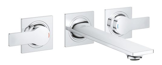 Vòi Chậu Lavabo Nóng Lạnh Gắn Tường Đức Grohe 20193002