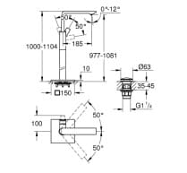 23856gn11 Vòi Bồn Tắm Đặt Sàn Đức Grohe 23856GN1