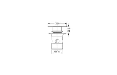bản vẽ kỹ thuật Ống xả thải Grohe 28946000