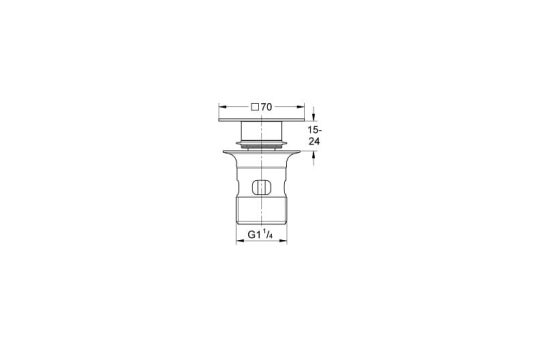 bản vẽ kỹ thuật Ống xả thải Grohe 28946000