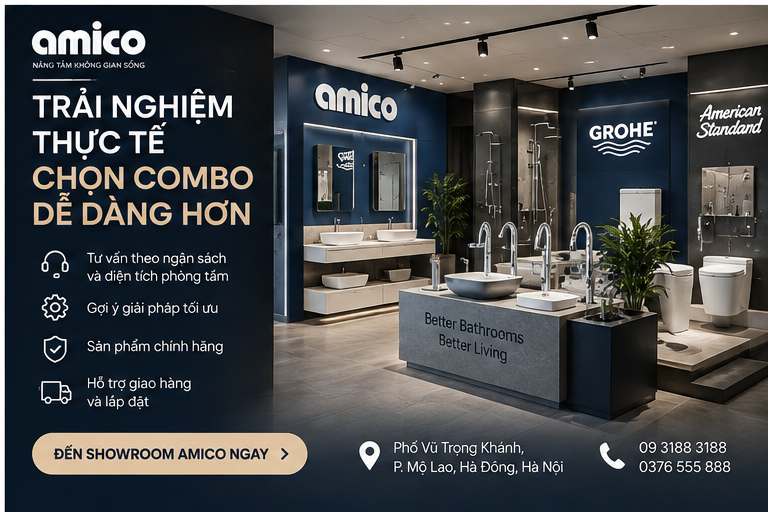combo thiết bị vệ sinh