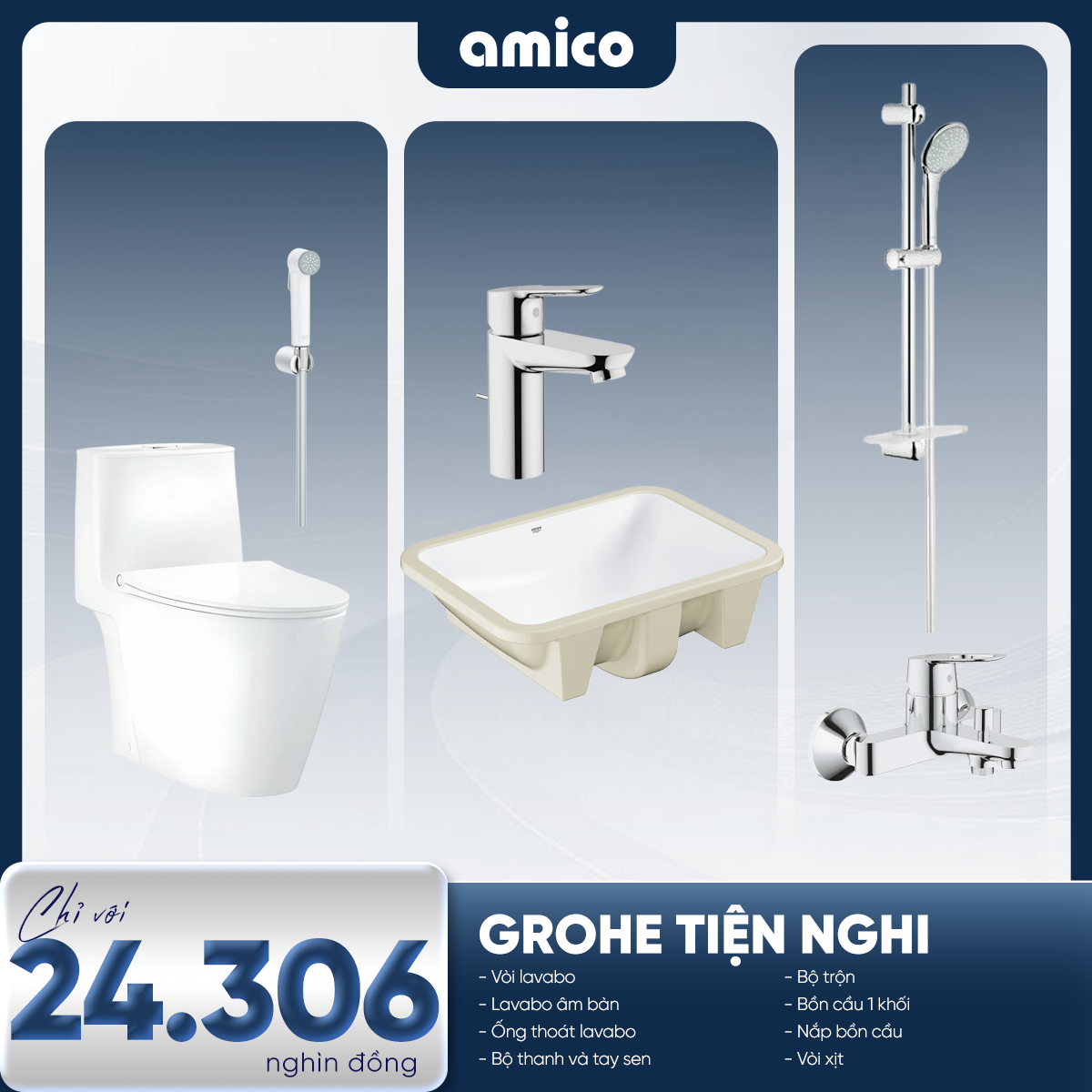 Combo grohe