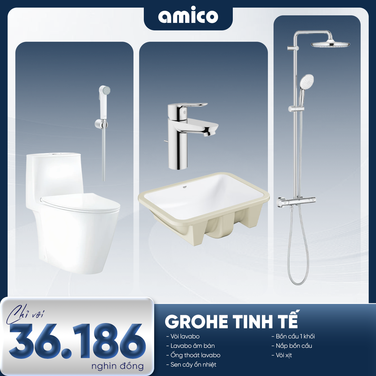 Combo grohe